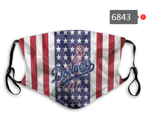 2020 MLB Los Angeles Dodgers #2 Dust mask with filter->mlb dust mask->Sports Accessory